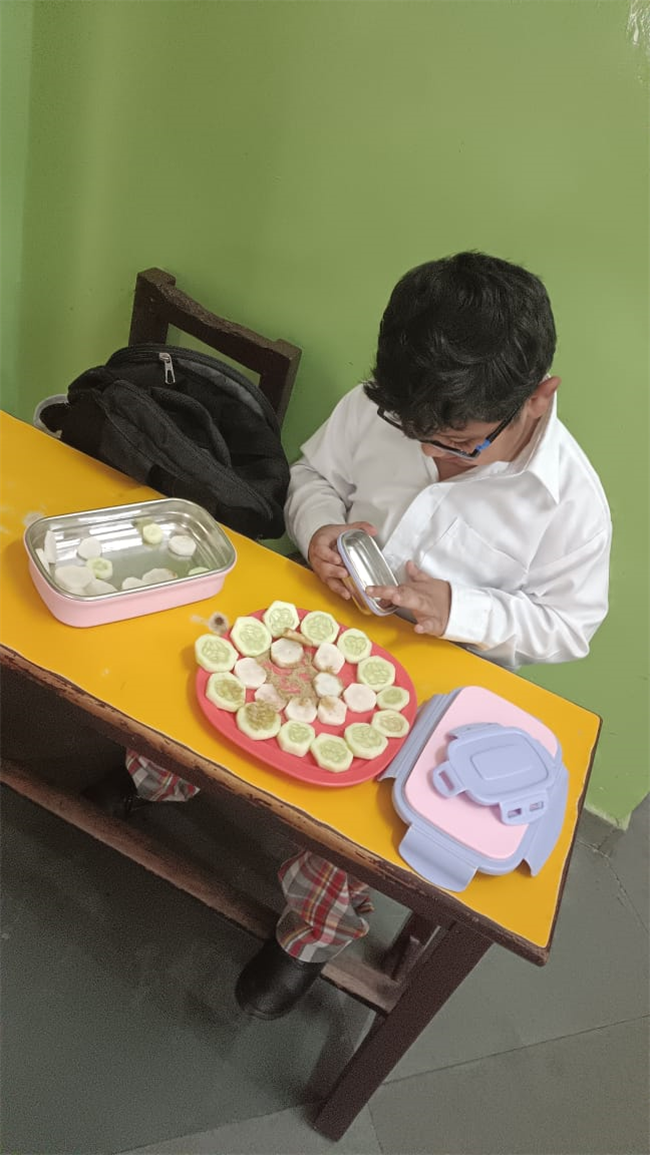 Salad  decoration competition Lkg - A B C