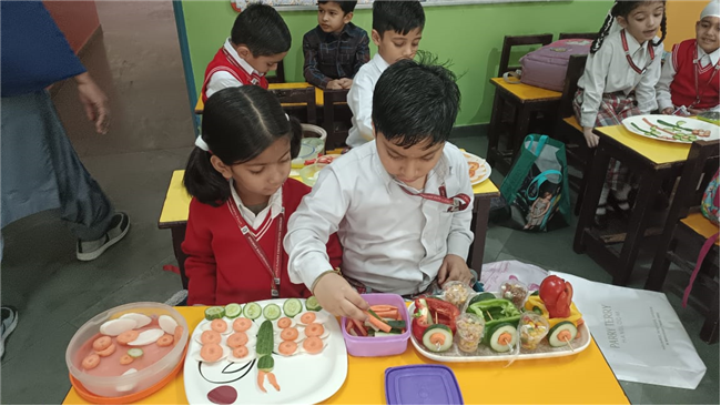 Salad  decoration competition Lkg - A B C
