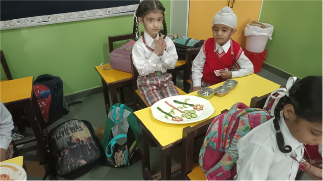 Salad  decoration competition Lkg - A B C