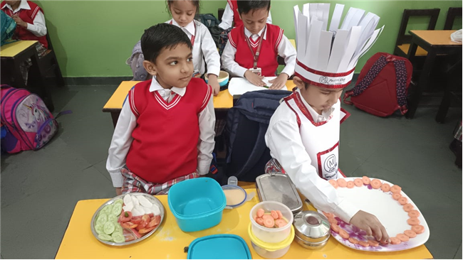 Salad  decoration competition Lkg - A B C