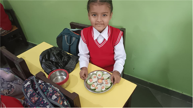 Salad  decoration competition Lkg - A B C