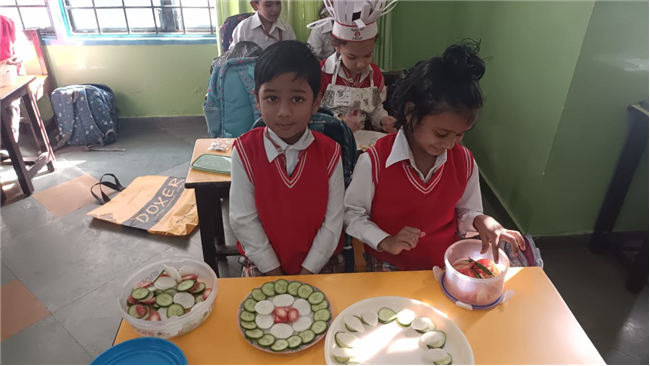 Salad  decoration competition Lkg - A B C