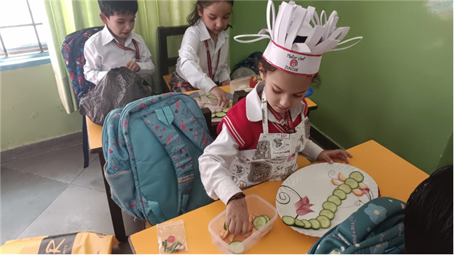 Salad  decoration competition Lkg - A B C