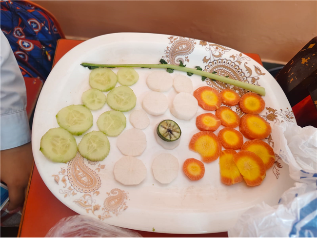 Salad  decoration competition Lkg - A B C