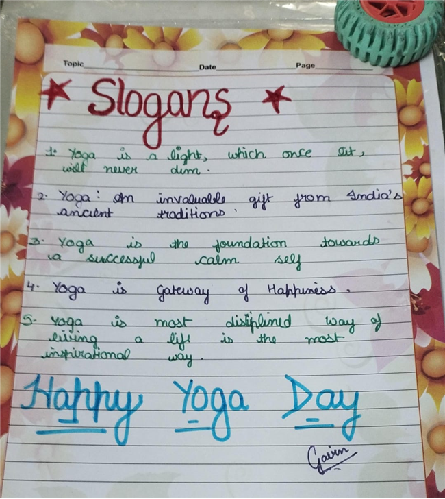 *International Yoga Day Celebration at Little Flower Convent School*