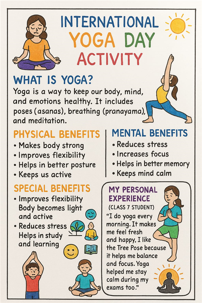 *International Yoga Day Celebration at Little Flower Convent School*