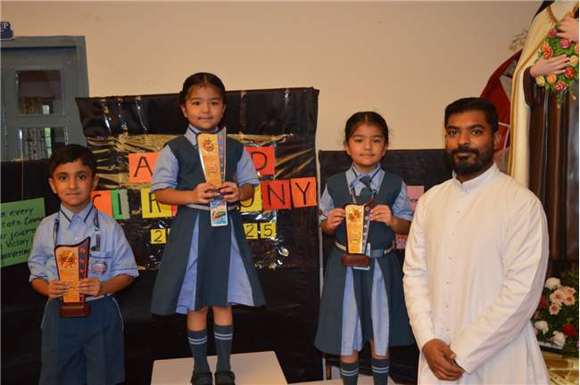 Little Flower Kindergarten's St. Theresa feast day celebration and award ceremony for 2024-25