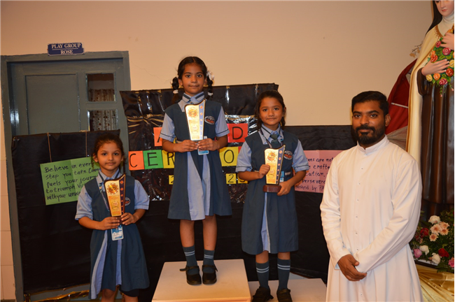 Little Flower Kindergarten's St. Theresa feast day celebration and award ceremony for 2024-25