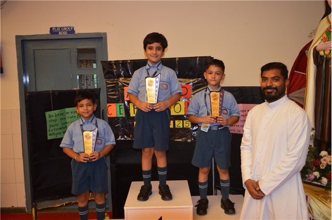 Little Flower Kindergarten's St. Theresa feast day celebration and award ceremony for 2024-25