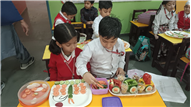 Salad  decoration competition Lkg - A B C