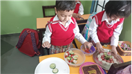 Salad  decoration competition Lkg - A B C