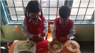 Salad  decoration competition Lkg - A B C
