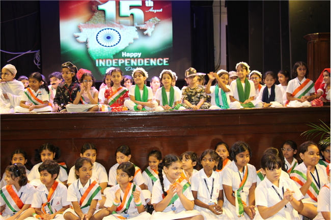 A special assembly on Independence Day  (Junior section)