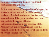 prayer service-Farewell