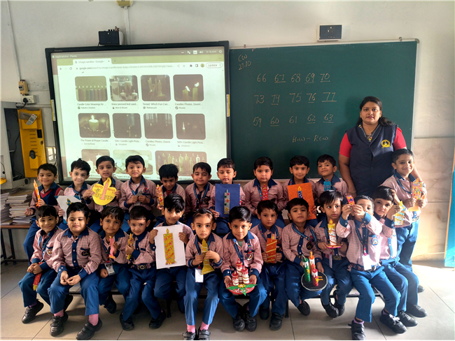 CANDLE DECORATION COMPETITION FOR CLASS L.K.G