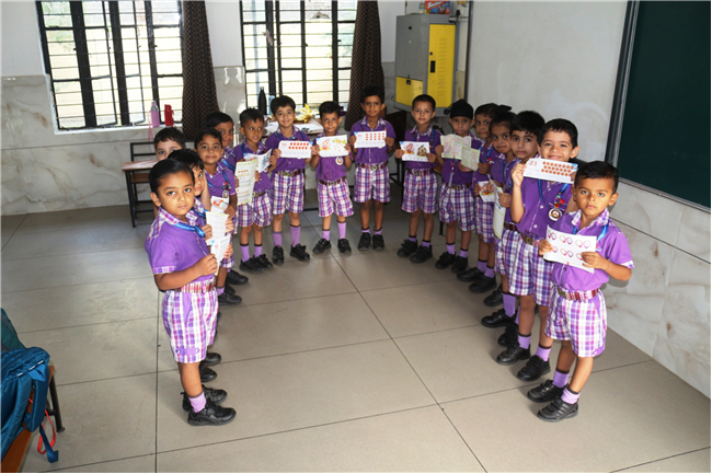 CHAIR ZUMBA WITH NUMBERS ACTIVITY  OF CLASS L.K.G.