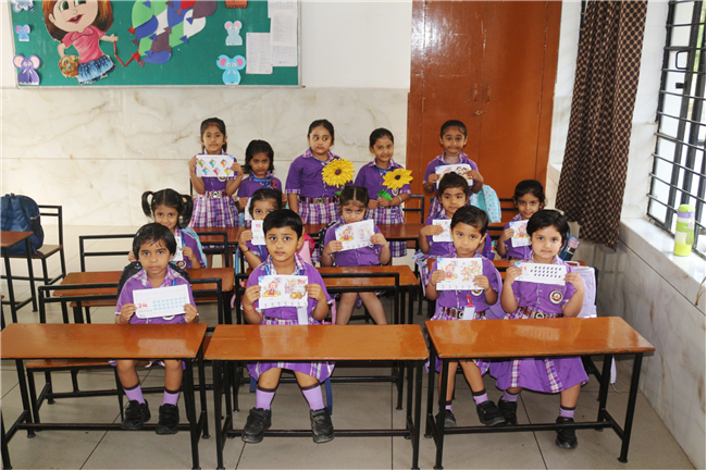 CHAIR ZUMBA WITH NUMBERS ACTIVITY  OF CLASS L.K.G.
