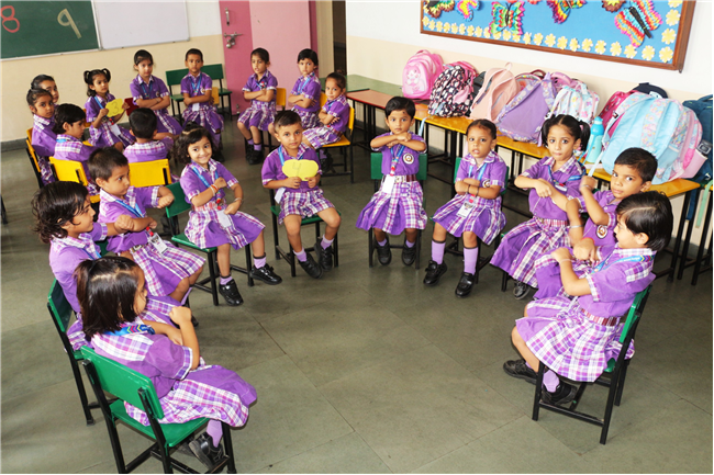 CHAIR ZUMBA WITH NUMBERS ACTIVITY  OF CLASS L.K.G.
