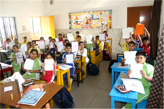 HINDI CALLIGRAPHY ACTIVITY OF CLASS IV