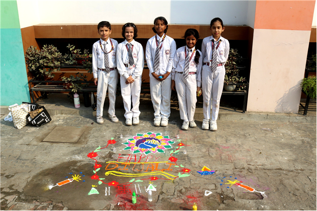 RANGOLI MAKING COMPETITION OF CLASS IV