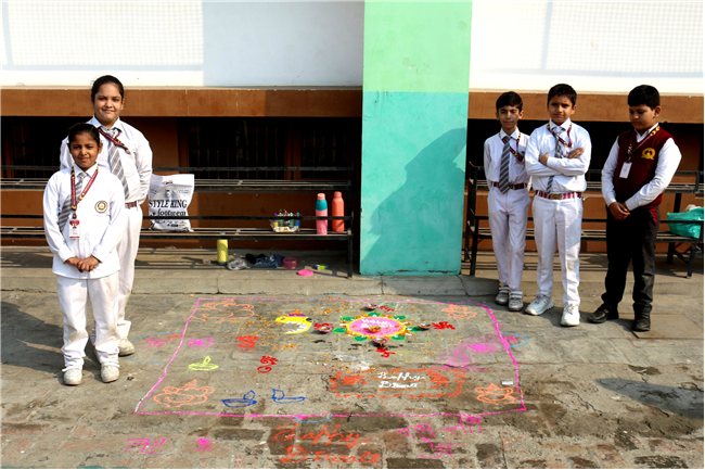 RANGOLI MAKING COMPETITION OF CLASS IV