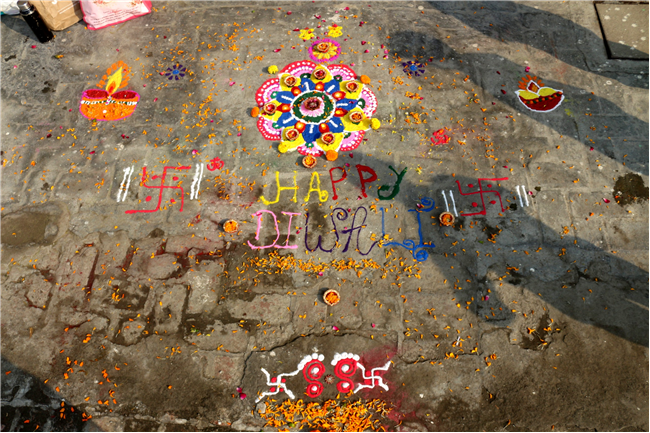 RANGOLI MAKING COMPETITION OF CLASS IV