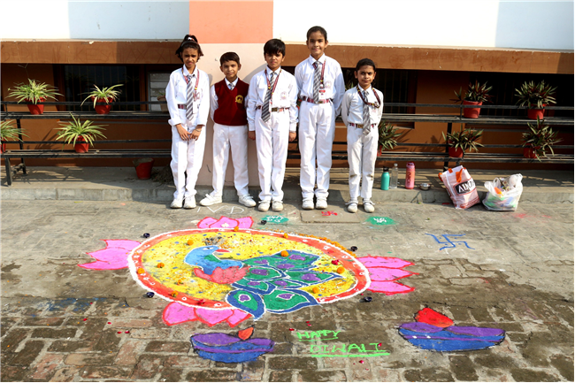 RANGOLI MAKING COMPETITION OF CLASS IV