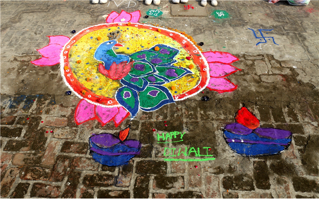 RANGOLI MAKING COMPETITION OF CLASS IV