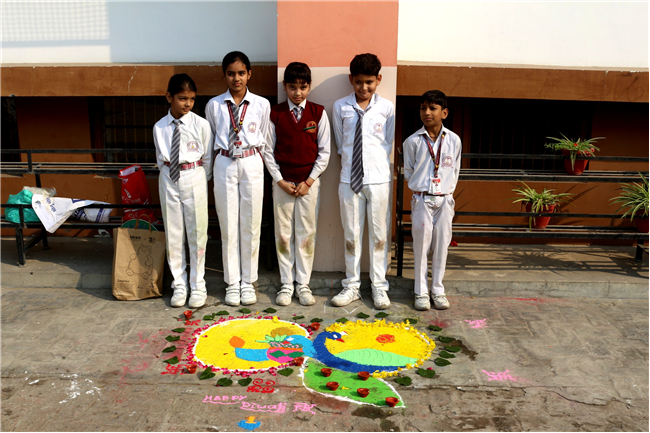 RANGOLI MAKING COMPETITION OF CLASS IV