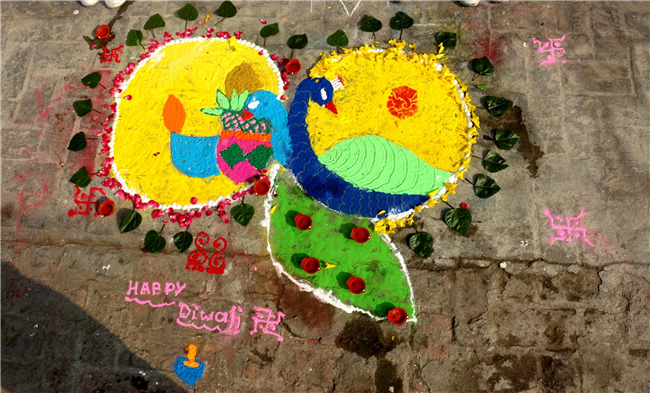 RANGOLI MAKING COMPETITION OF CLASS IV