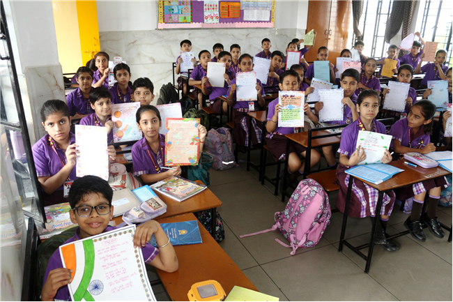 NATIONAL ANTHEM WRITING ACTIVITY OF CLASS IV