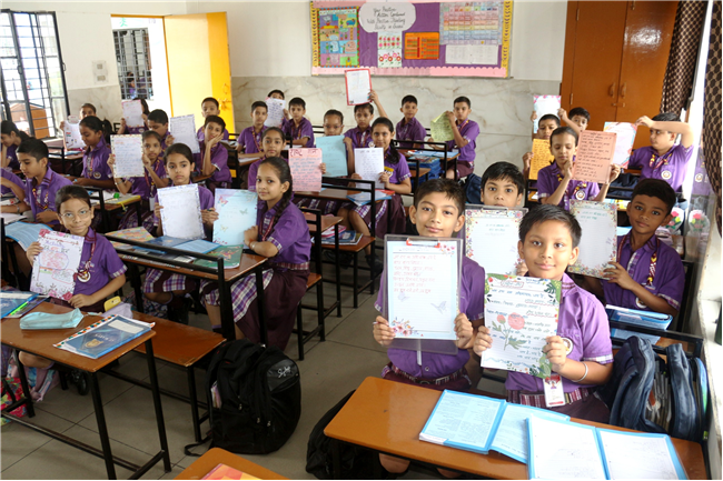 NATIONAL ANTHEM WRITING ACTIVITY OF CLASS IV