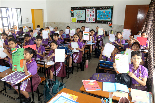 NATIONAL ANTHEM WRITING ACTIVITY OF CLASS IV