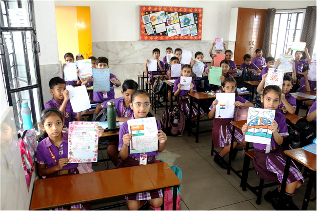 NATIONAL ANTHEM WRITING ACTIVITY OF CLASS IV