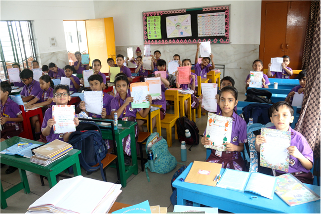 NATIONAL ANTHEM WRITING ACTIVITY OF CLASS IV