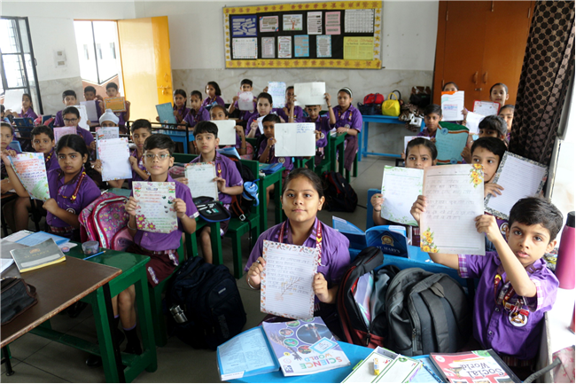 NATIONAL ANTHEM WRITING ACTIVITY OF CLASS IV