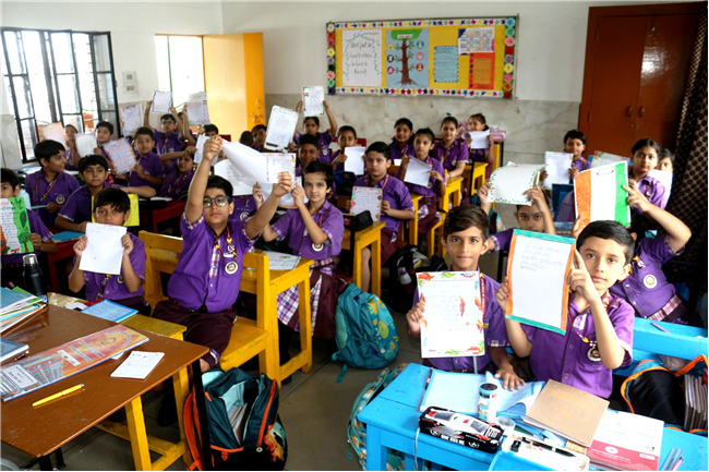 NATIONAL ANTHEM WRITING ACTIVITY OF CLASS IV