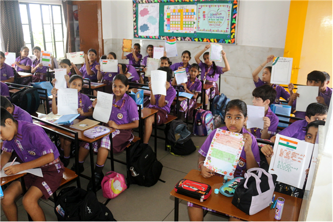NATIONAL ANTHEM WRITING ACTIVITY OF CLASS IV