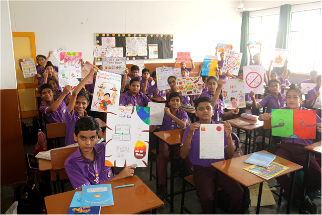 POSTER MAKING ACTIVITY OF CLASS VII