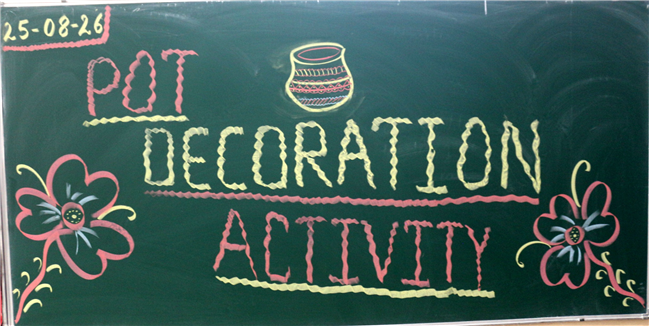 POT DECORATION ACTIVITY OF CLASS II