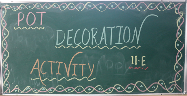 POT DECORATION ACTIVITY OF CLASS II