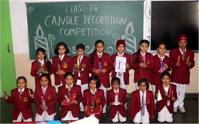 CANDLE DECORATION COMPETITION FOR CLASS I