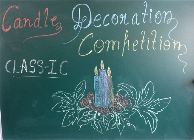 CANDLE DECORATION COMPETITION FOR CLASS I