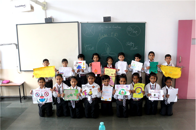 GREEN DIWALI SLOGAN ACTIVITY OF CLASS I