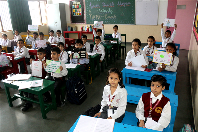 GREEN DIWALI SLOGAN ACTIVITY OF CLASS I