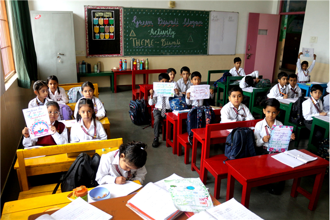 GREEN DIWALI SLOGAN ACTIVITY OF CLASS I