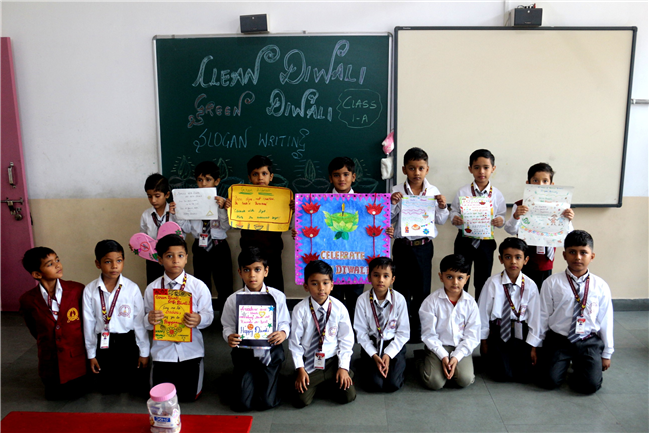 GREEN DIWALI SLOGAN ACTIVITY OF CLASS I