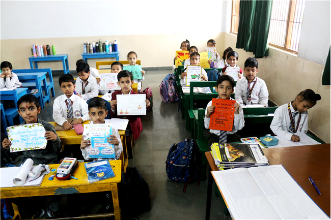 GREEN DIWALI SLOGAN ACTIVITY OF CLASS I