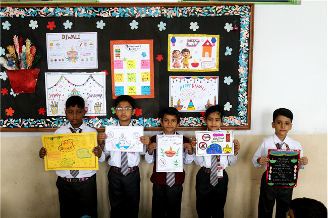 GREEN DIWALI SLOGAN ACTIVITY OF CLASS I
