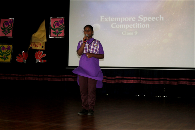 EXTEMPORE SPEECH COMPETITION CLASS IX